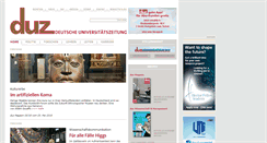 Desktop Screenshot of duz.de
